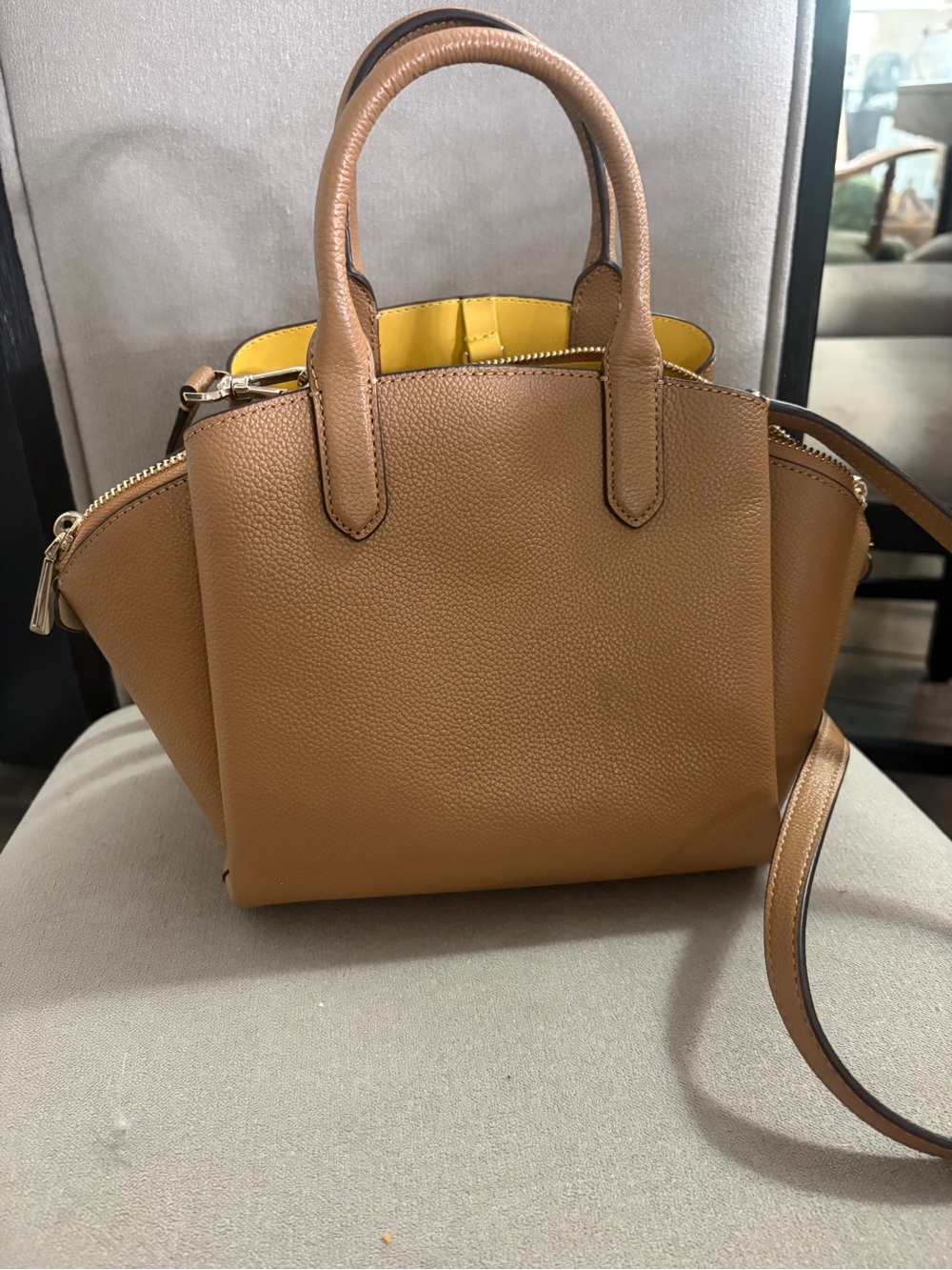 kate spade Tan Pebbled Leather Mini Satchel - Picture 3 of 3